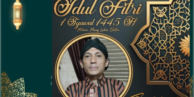 Ketua Harian Situs Ndalem Pojok Soekarno Menghaturkan Selamat Idul  Fithri 1445 H Mohon Maaf Lahir & Bathin