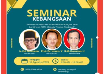 Ikuti Live Streaming Seminar Kebangsaan  Telaah Pemahaman Sejarah Kemerdekaan  dan Berdirinya NKRI