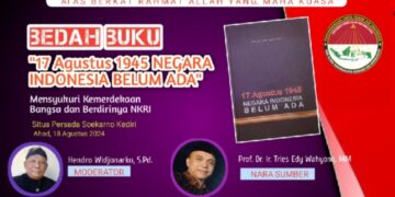 PCTA Indonesia Bersama Lintas Komunitas  Akan Gelar Buku “17 Agustus 1945 Negara Belum Ada”. Mari Hadir