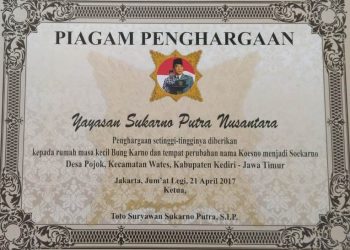 Pengakuan Keluarga tentang pergantian nama Koesno menjadi Soekarno