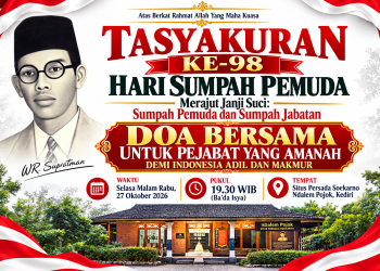 Sambut Sumpah Pemuda ke-98, Persada Soekarno dan PCTA Indonesia Akan Gelar Doa Bersama untuk Pejabat Negara